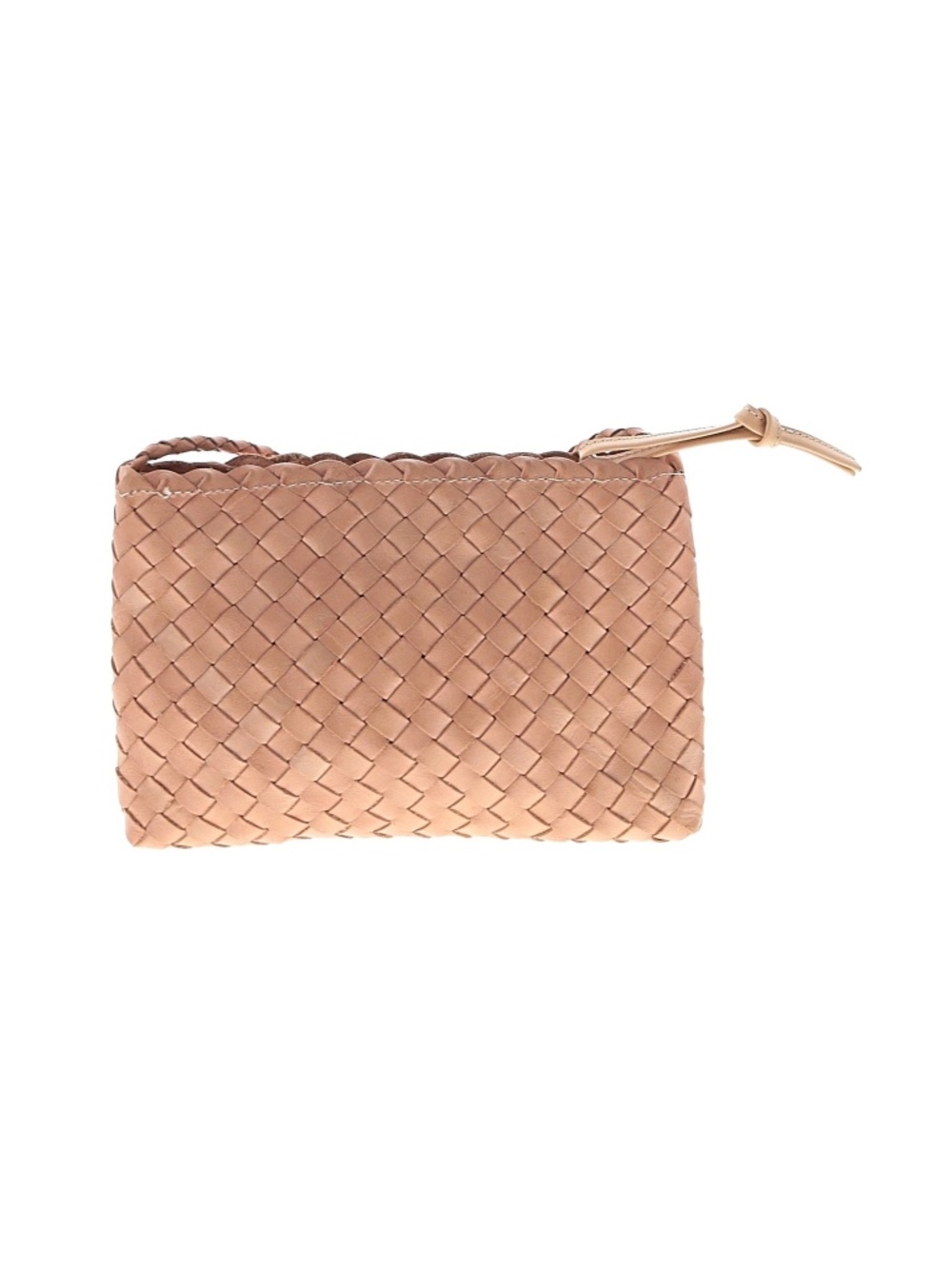 Loeffler Randall Marison Crossbody Woven Leather Tan Desert Sand Small $195 - Picture 3 of 17